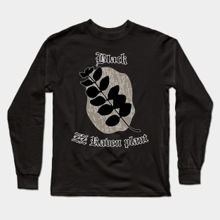 Black zz raven plant (Zamioculcas)– Gothic plant Long Sleeve T-Shirt